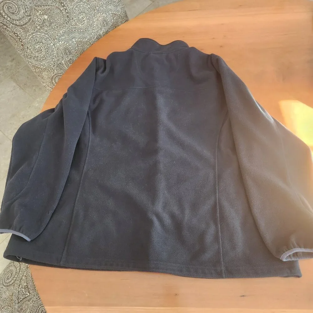 L.L. Bean‎ Polartec Windbloc Fleece Jacket Women's 3X Black Full Zip Windproof